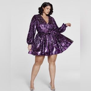 Sequin Purple Dress from Fashion to Figure by Patrick Starr